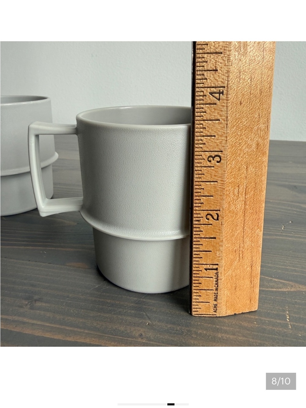 2 x vintage stackable Tupperware mugs - Picture 6 of 6